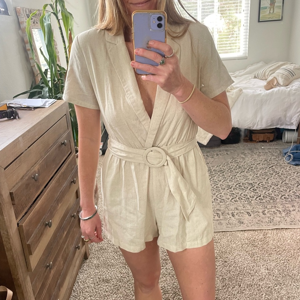 Linen romper